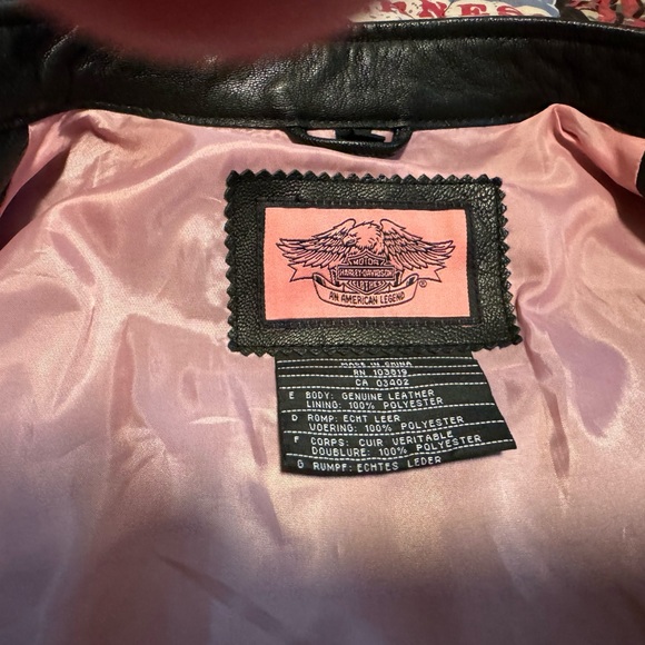 Harley-Davidson Ladies leather jacket size large - Picture 6 of 10
